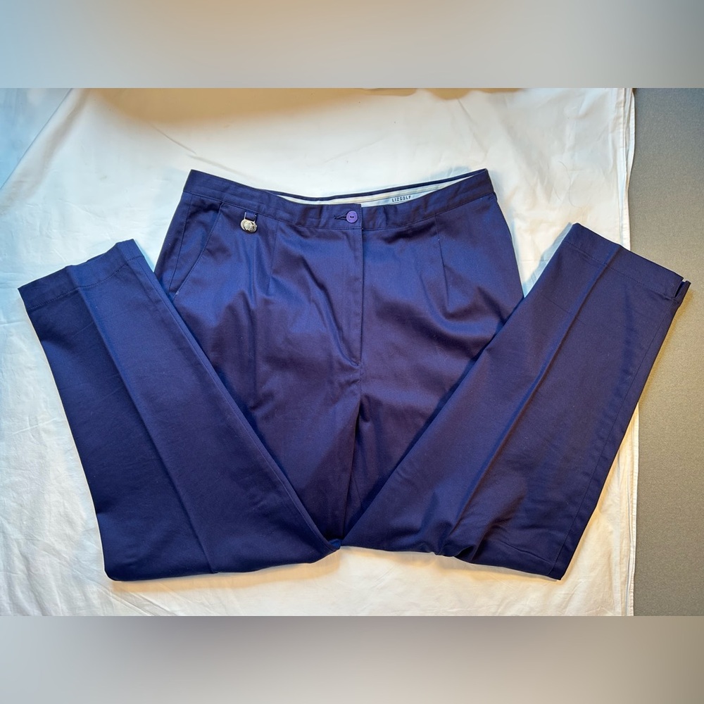 Liz Golf Pants by Liz‎ Claiborne, Blue Golf Slacks,  VINTAGE, Size 16